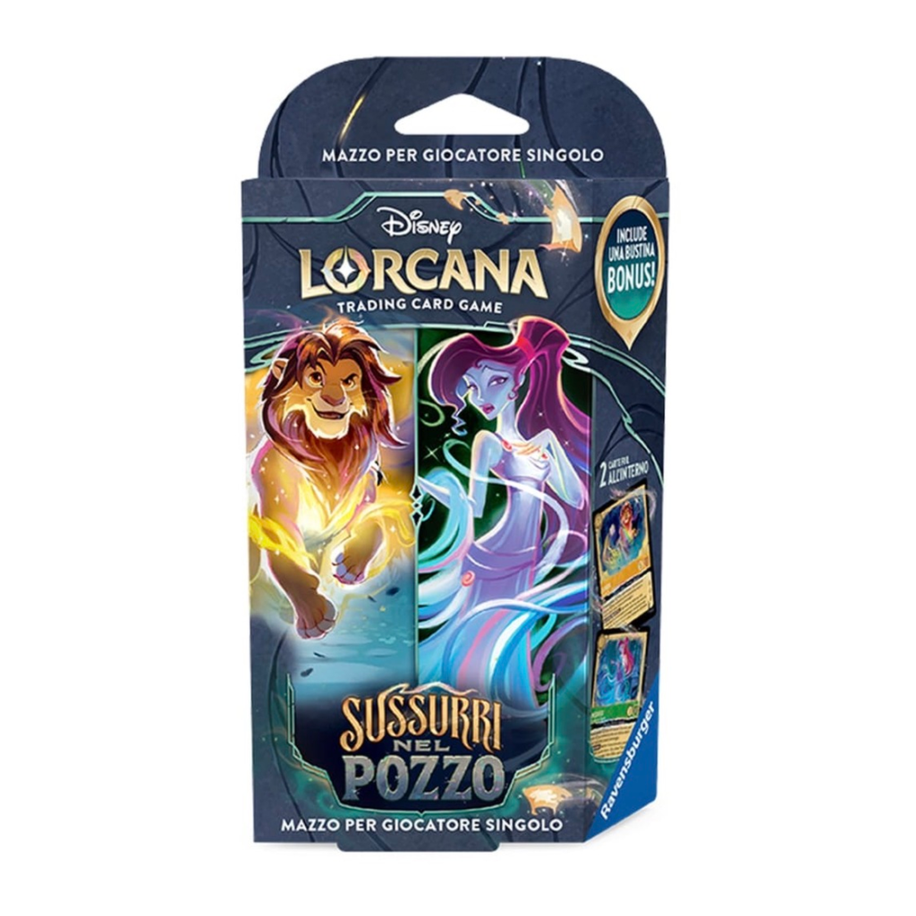 Disney Lorcana - Chapter 10 - Whispers In The Well - Sussurri Nel Pozzo Starter Deck Ambra-Smeraldo - ITA 75045
